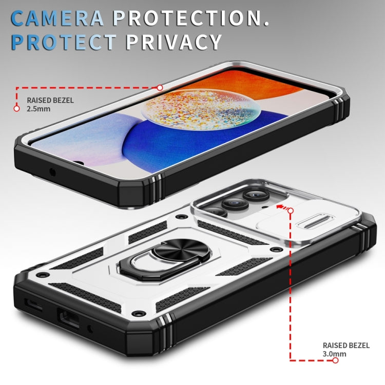 For Samsung Galaxy A16 5G Sliding Camshield TPU + PC Phone Case with Holder