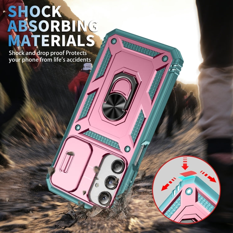 For Samsung Galaxy A16 5G Sliding Camshield TPU + PC Phone Case with Holder