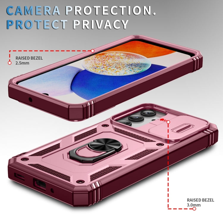 For Samsung Galaxy A16 5G Sliding Camshield TPU + PC Phone Case with Holder