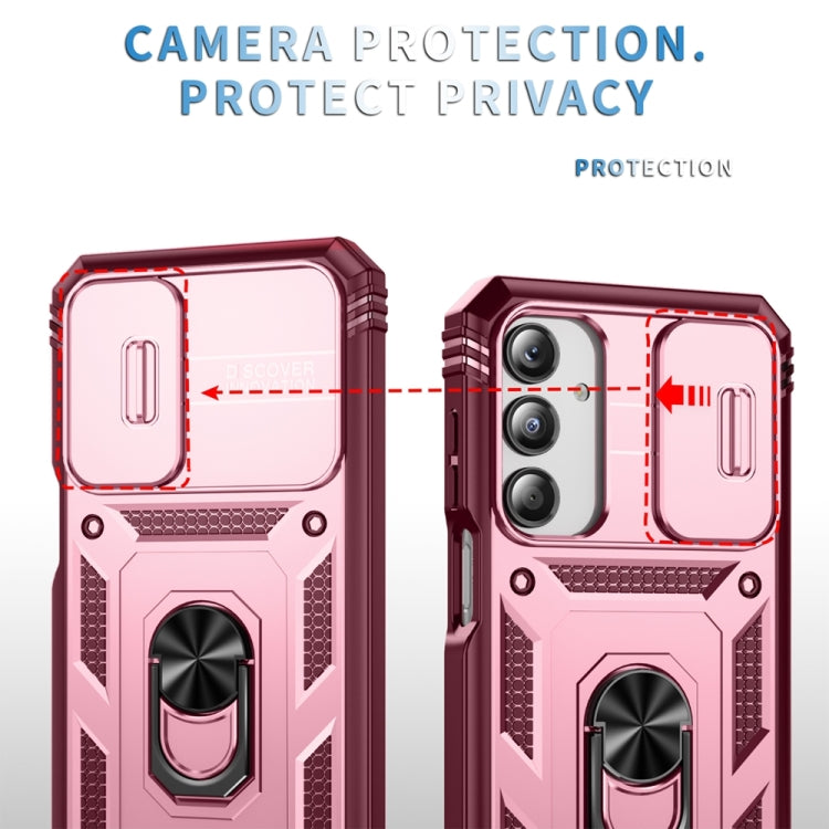 For Samsung Galaxy A16 5G Sliding Camshield TPU + PC Phone Case with Holder