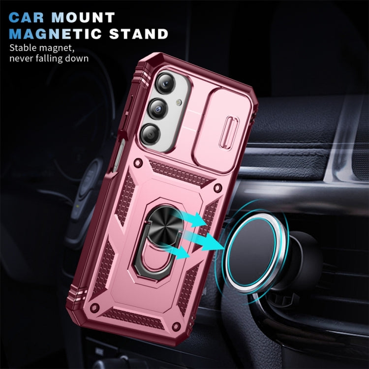 For Samsung Galaxy A16 5G Sliding Camshield TPU + PC Phone Case with Holder