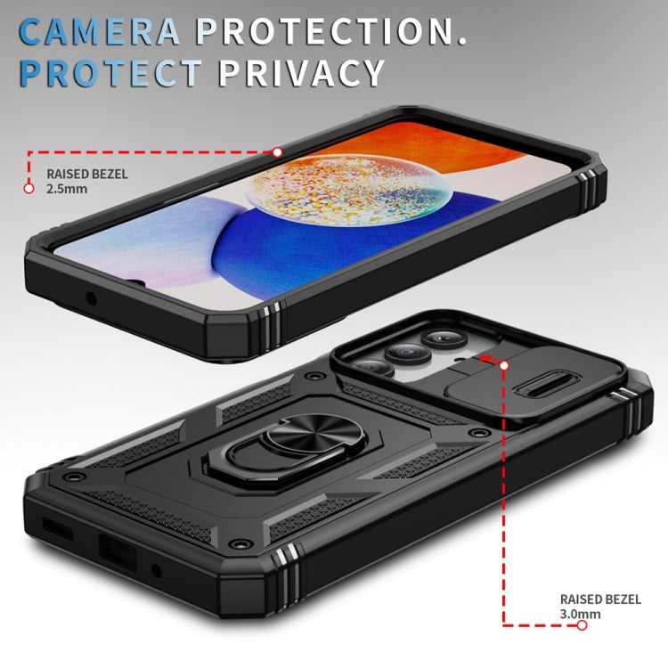 For Samsung Galaxy A16 5G Sliding Camshield TPU + PC Phone Case with Holder
