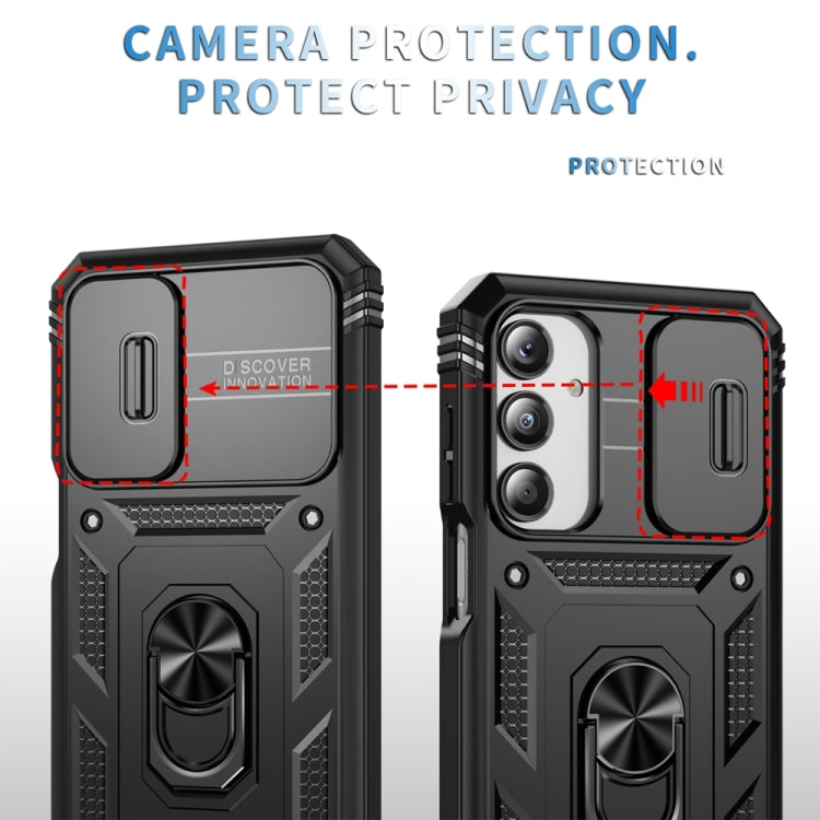 For Samsung Galaxy A16 5G Sliding Camshield TPU + PC Phone Case with Holder