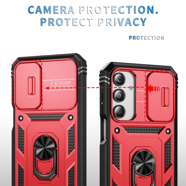 For Samsung Galaxy A16 5G Sliding Camshield TPU + PC Phone Case with Holder