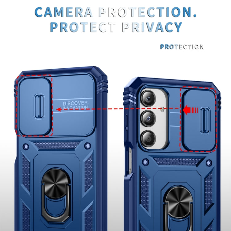 For Samsung Galaxy A16 5G Sliding Camshield TPU + PC Phone Case with Holder