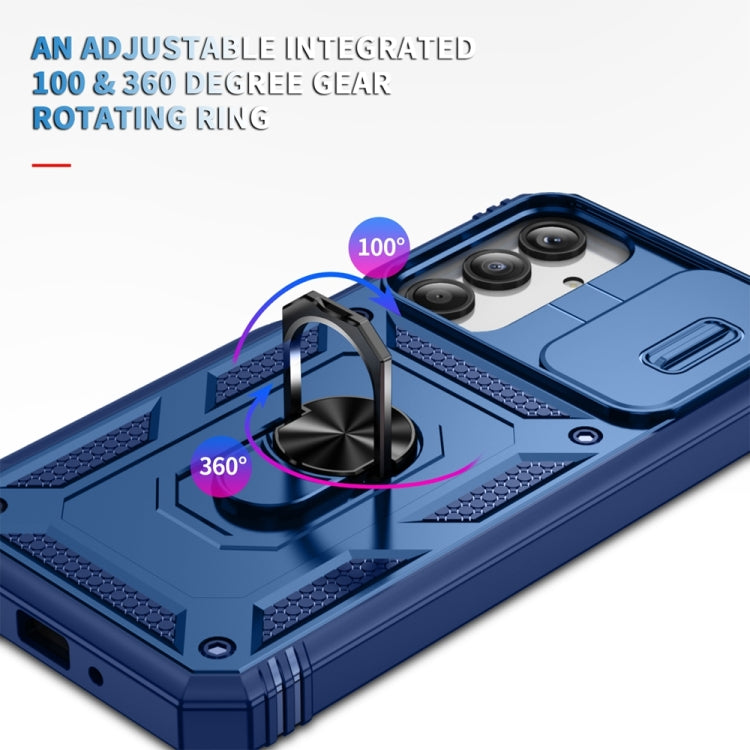 For Samsung Galaxy A16 5G Sliding Camshield TPU + PC Phone Case with Holder