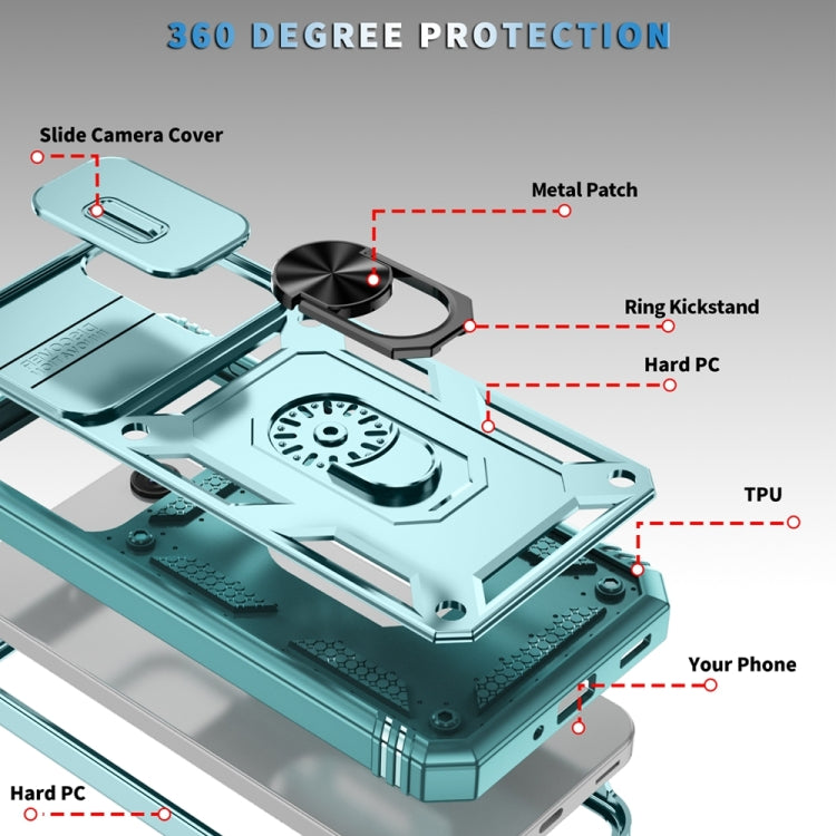 For Samsung Galaxy A16 5G Sliding Camshield TPU + PC Phone Case with Holder
