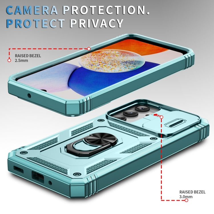 For Samsung Galaxy A16 5G Sliding Camshield TPU + PC Phone Case with Holder