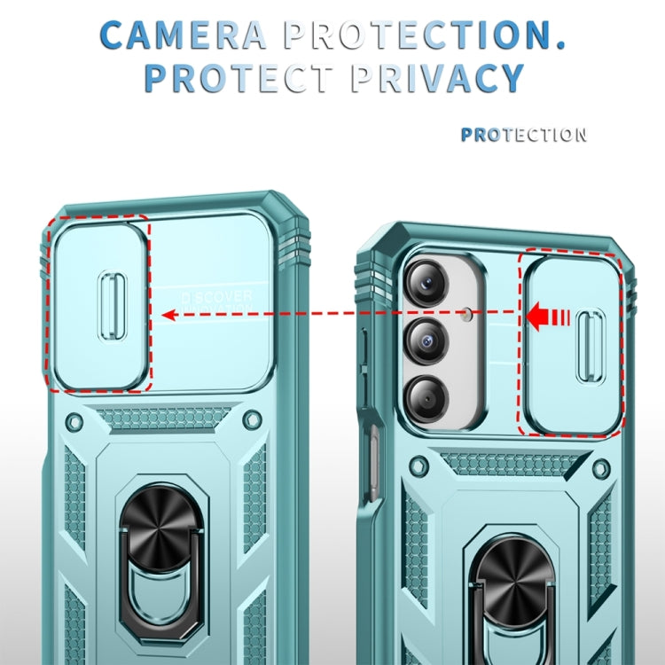 For Samsung Galaxy A16 5G Sliding Camshield TPU + PC Phone Case with Holder