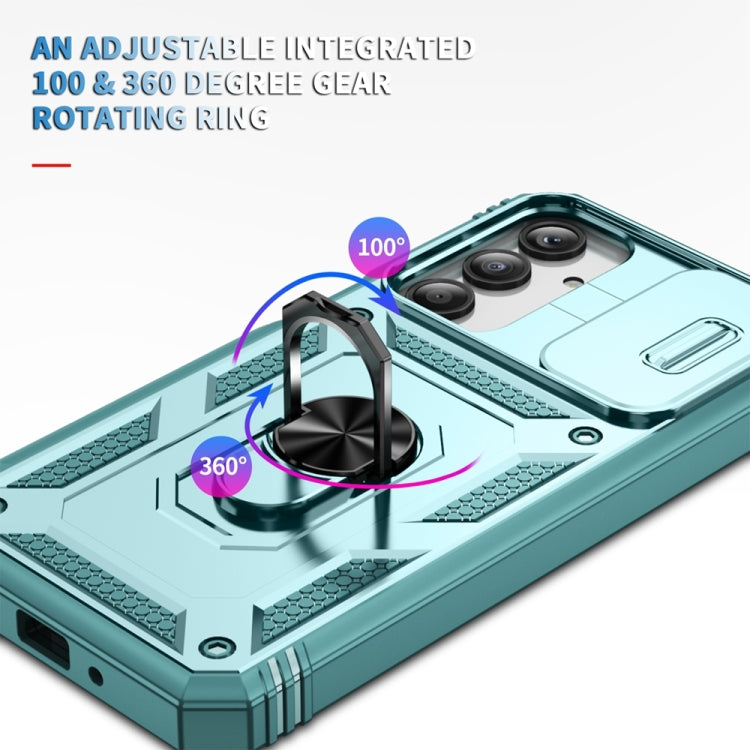 For Samsung Galaxy A16 5G Sliding Camshield TPU + PC Phone Case with Holder