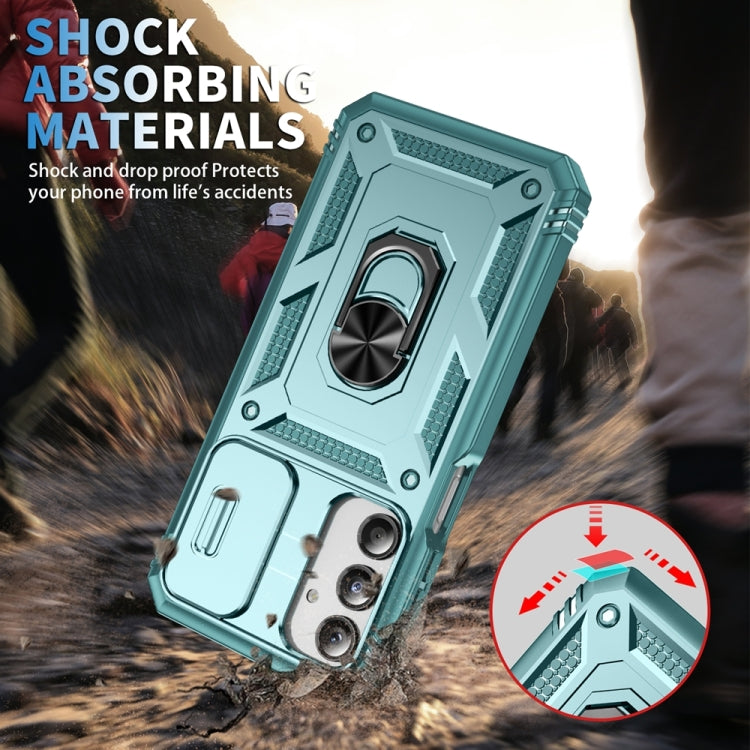 For Samsung Galaxy A16 5G Sliding Camshield TPU + PC Phone Case with Holder