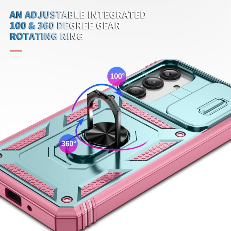 For Samsung Galaxy A16 5G Sliding Camshield TPU + PC Phone Case with Holder