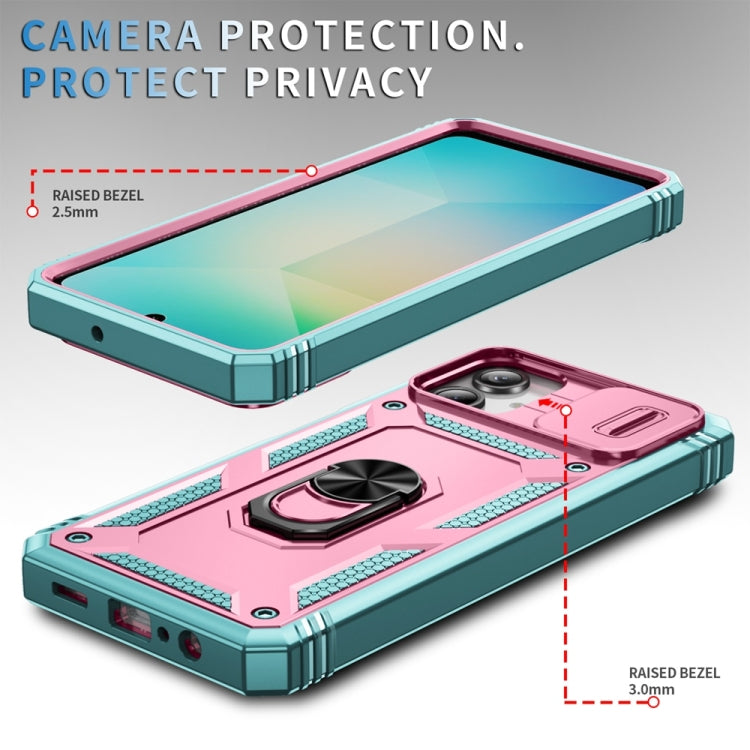 For Samsung Galaxy A06 4G Sliding Camshield TPU + PC Phone Case with Holder