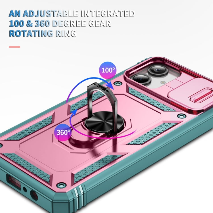For Samsung Galaxy A06 4G Sliding Camshield TPU + PC Phone Case with Holder
