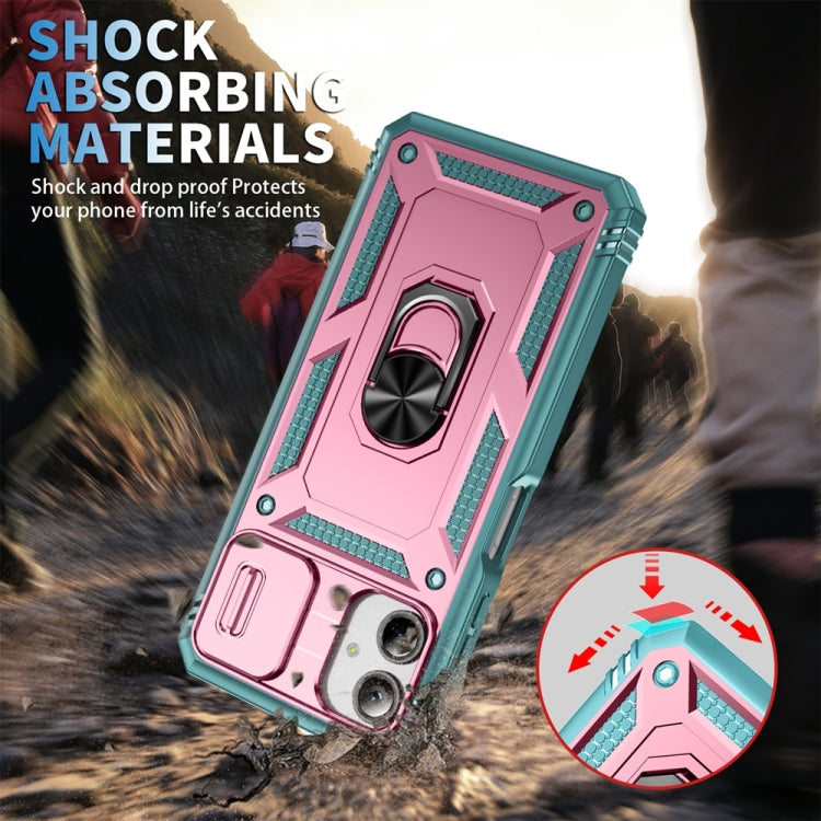 For Samsung Galaxy A06 4G Sliding Camshield TPU + PC Phone Case with Holder