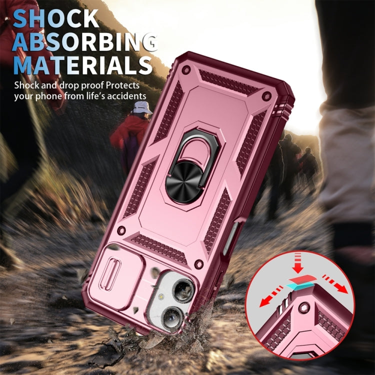 For Samsung Galaxy A06 4G Sliding Camshield TPU + PC Phone Case with Holder
