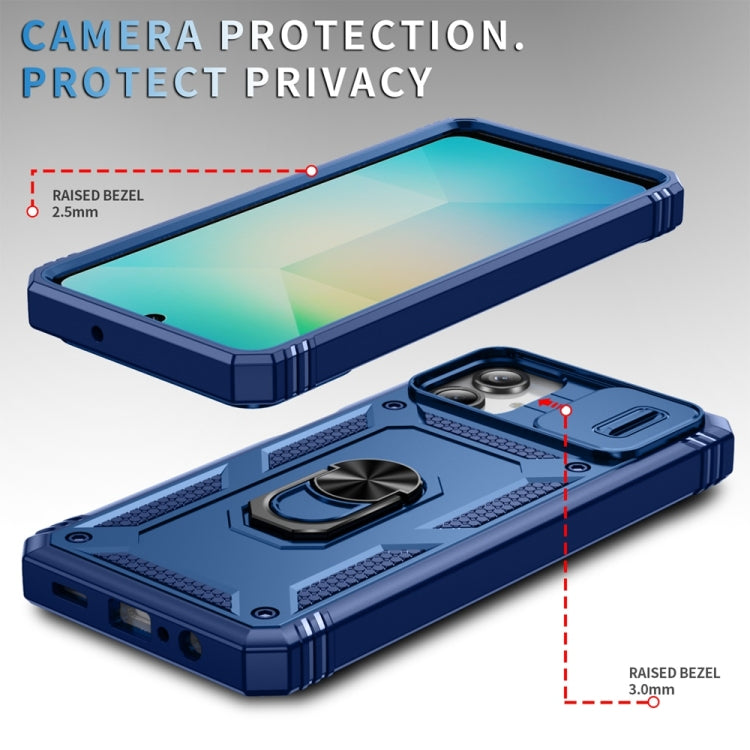 For Samsung Galaxy A06 4G Sliding Camshield TPU + PC Phone Case with Holder