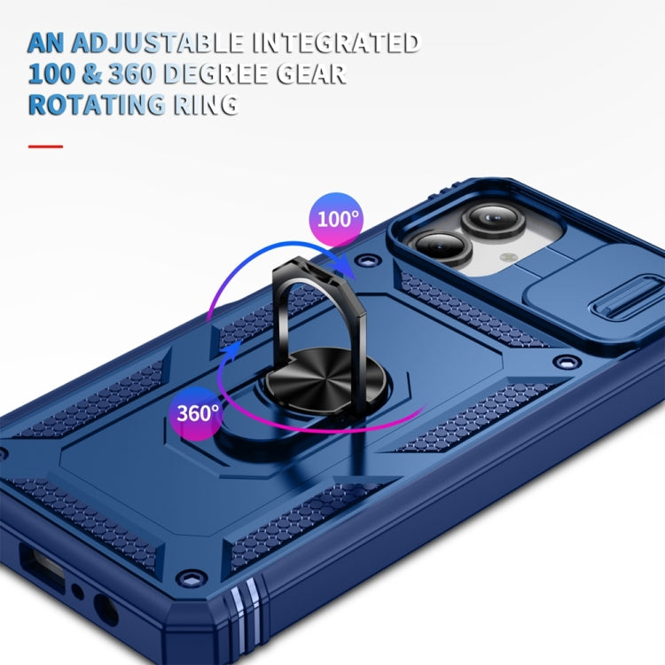 For Samsung Galaxy A06 4G Sliding Camshield TPU + PC Phone Case with Holder