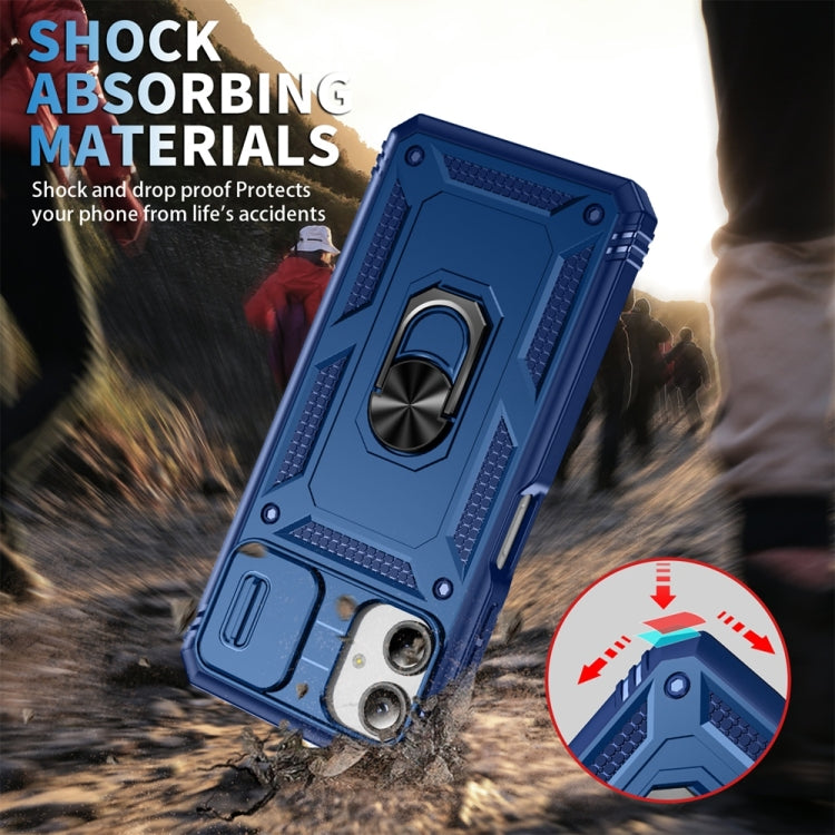 For Samsung Galaxy A06 4G Sliding Camshield TPU + PC Phone Case with Holder