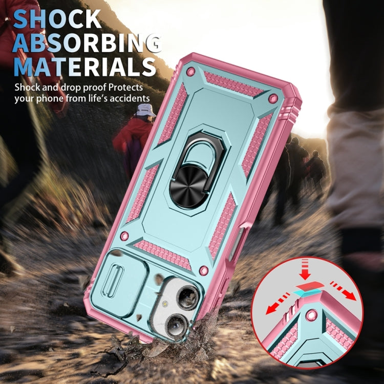 For Samsung Galaxy A06 4G Sliding Camshield TPU + PC Phone Case with Holder