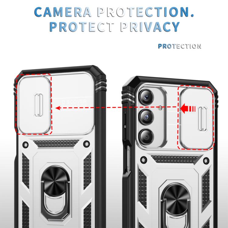 For Samsung Galaxy A26 5G / A17 5G Sliding Camshield TPU + PC Phone Case with Holder