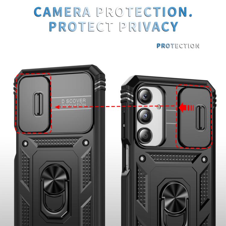 For Samsung Galaxy A26 5G / A17 5G Sliding Camshield TPU + PC Phone Case with Holder