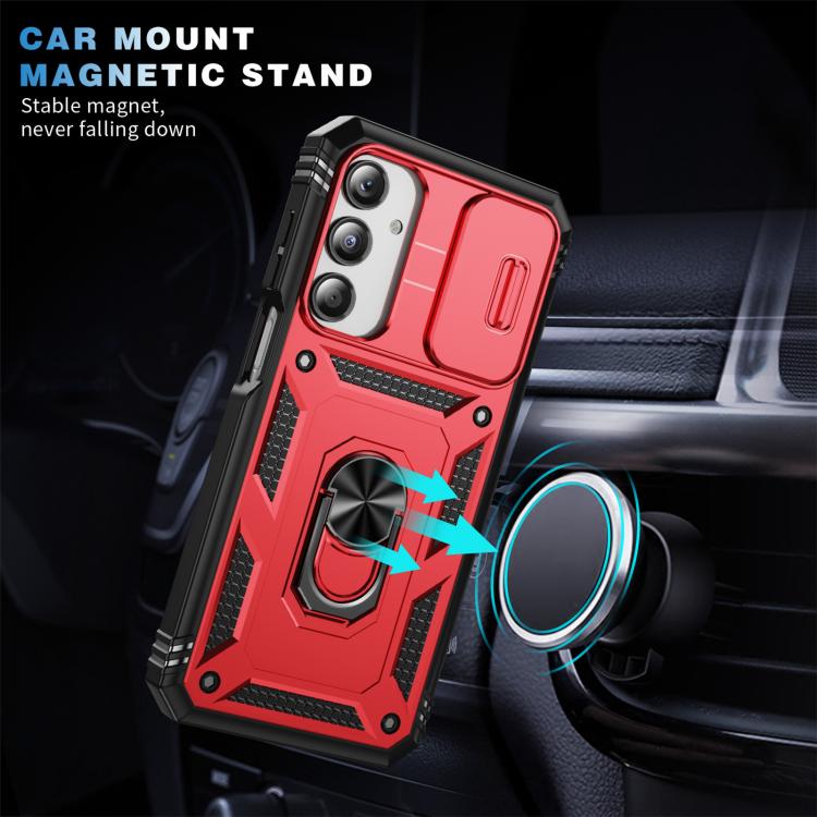 For Samsung Galaxy A26 5G / A17 5G Sliding Camshield TPU + PC Phone Case with Holder