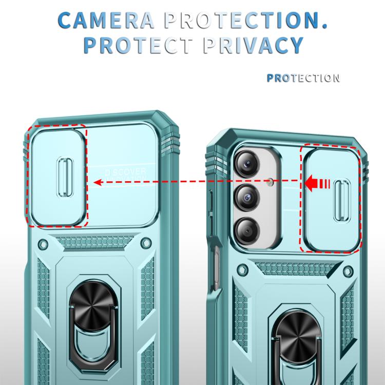 For Samsung Galaxy A26 5G / A17 5G Sliding Camshield TPU + PC Phone Case with Holder