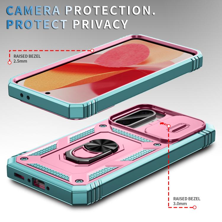 For Samsung Galaxy A36 5G / A37 5G Sliding Camshield TPU + PC Phone Case with Holder
