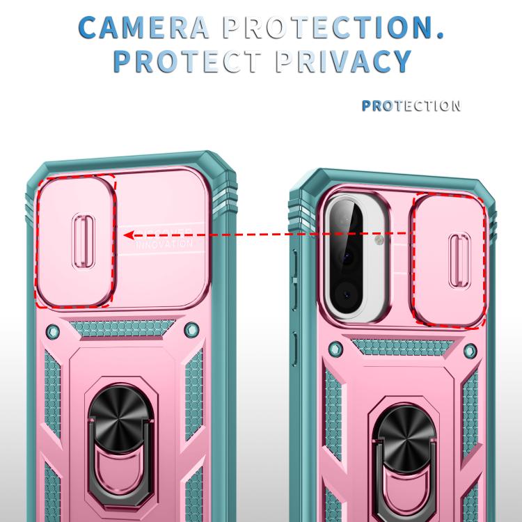 For Samsung Galaxy A36 5G / A37 5G Sliding Camshield TPU + PC Phone Case with Holder
