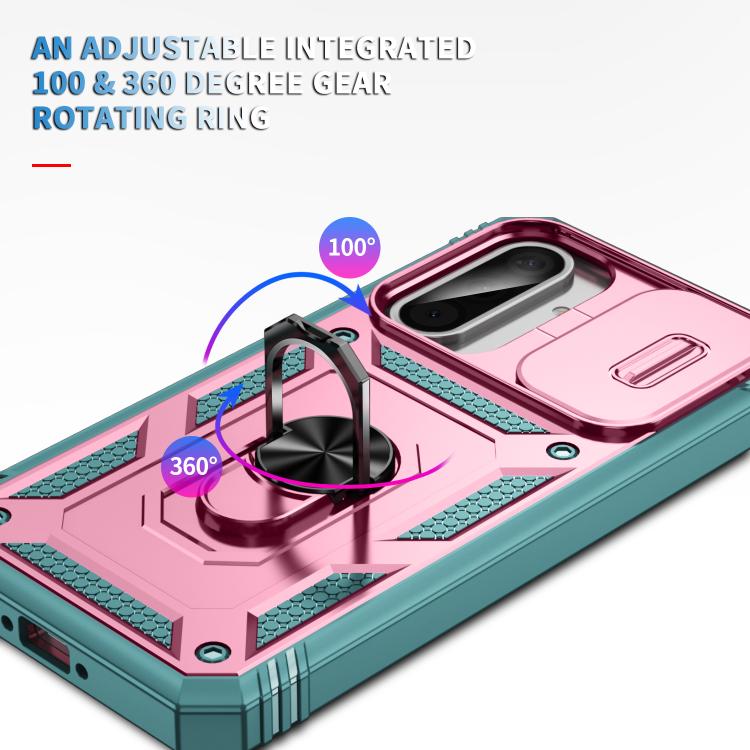 For Samsung Galaxy A36 5G / A37 5G Sliding Camshield TPU + PC Phone Case with Holder
