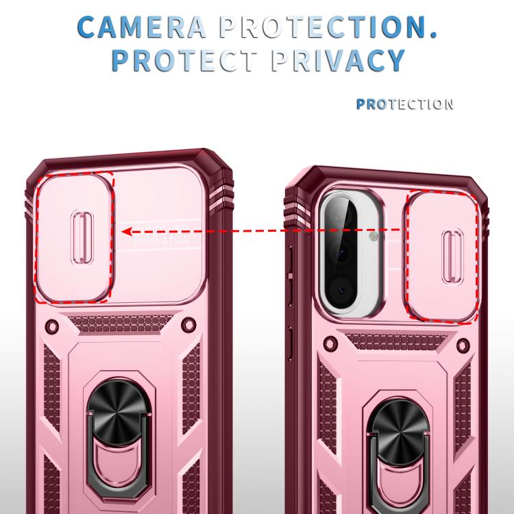 For Samsung Galaxy A36 5G / A37 5G Sliding Camshield TPU + PC Phone Case with Holder