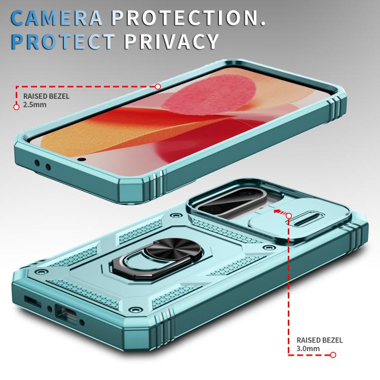 For Samsung Galaxy A36 5G / A37 5G Sliding Camshield TPU + PC Phone Case with Holder