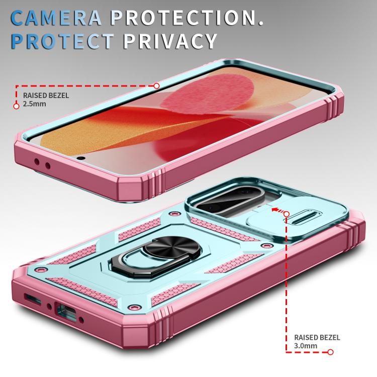 For Samsung Galaxy A36 5G / A37 5G Sliding Camshield TPU + PC Phone Case with Holder