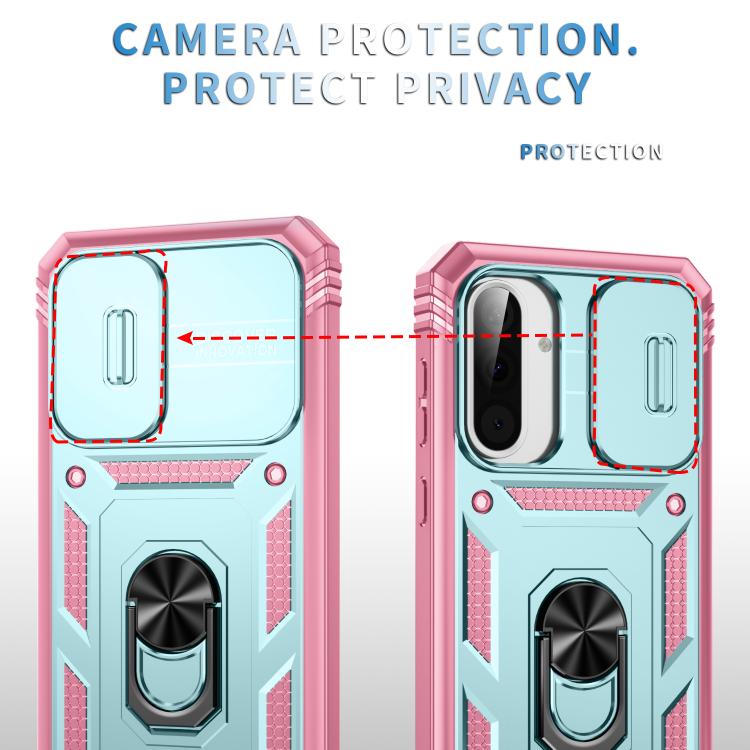 For Samsung Galaxy A36 5G / A37 5G Sliding Camshield TPU + PC Phone Case with Holder