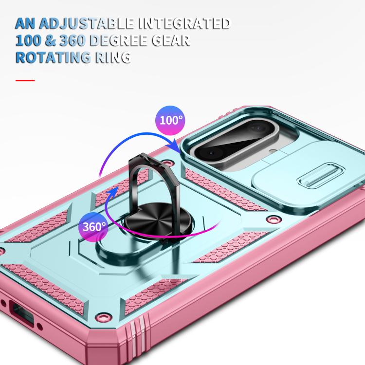 For Samsung Galaxy A36 5G / A37 5G Sliding Camshield TPU + PC Phone Case with Holder