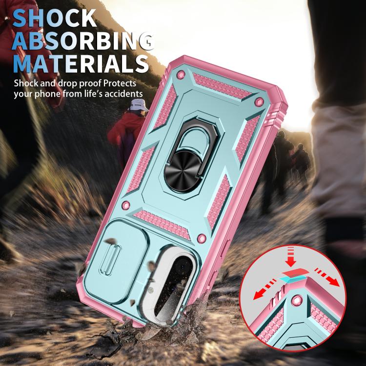 For Samsung Galaxy A36 5G / A37 5G Sliding Camshield TPU + PC Phone Case with Holder