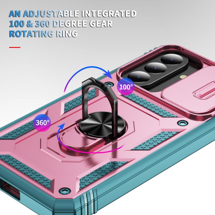 For Galaxy A57 5G Sliding Camshield TPU + PC Phone Case with Holder