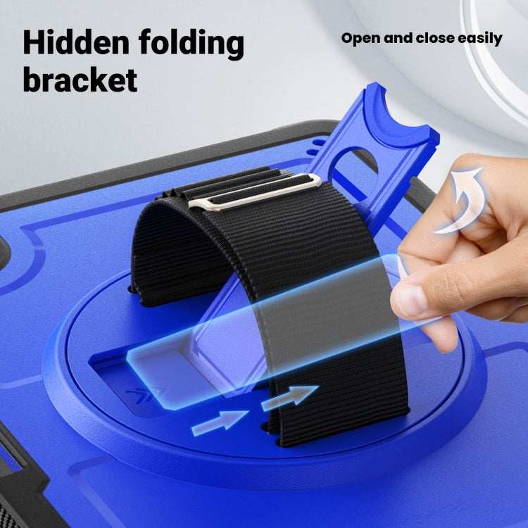 For iPad Pro 11 2025 / 2024 Honeycomb Hand Grip Turntable Stand Tablet Case