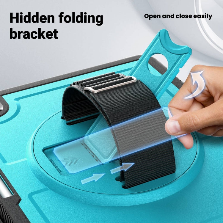 For iPad Pro 13 2025 / 2024 Honeycomb Hand Grip Turntable Stand Tablet Case