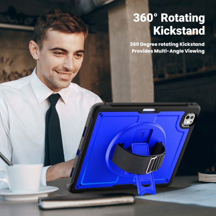 For iPad Pro 13 2025 / 2024 Honeycomb Hand Grip Turntable Stand Tablet Case