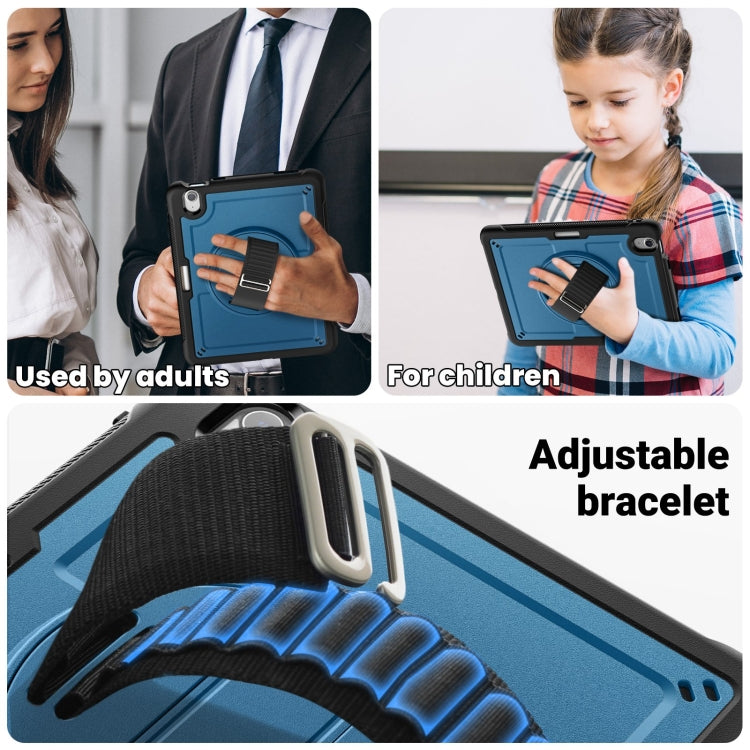 For iPad Air 11 2026 / 2025 / 2024 Honeycomb Hand Grip Turntable Stand Tablet Case