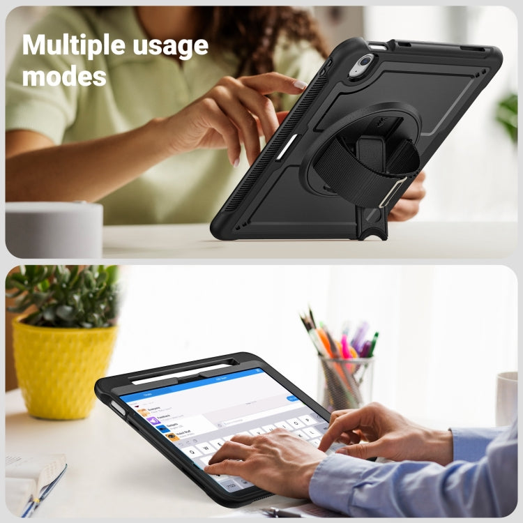 For iPad Air 11 2026 / 2025 / 2024 Honeycomb Hand Grip Turntable Stand Tablet Case