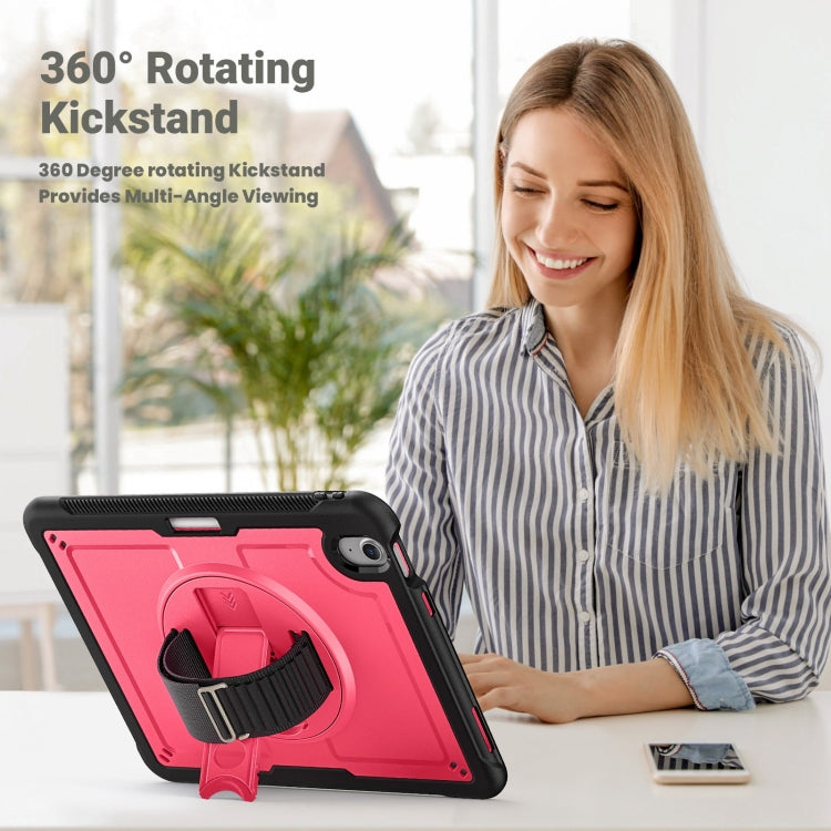 For iPad Air 11 2026 / 2025 / 2024 Honeycomb Hand Grip Turntable Stand Tablet Case
