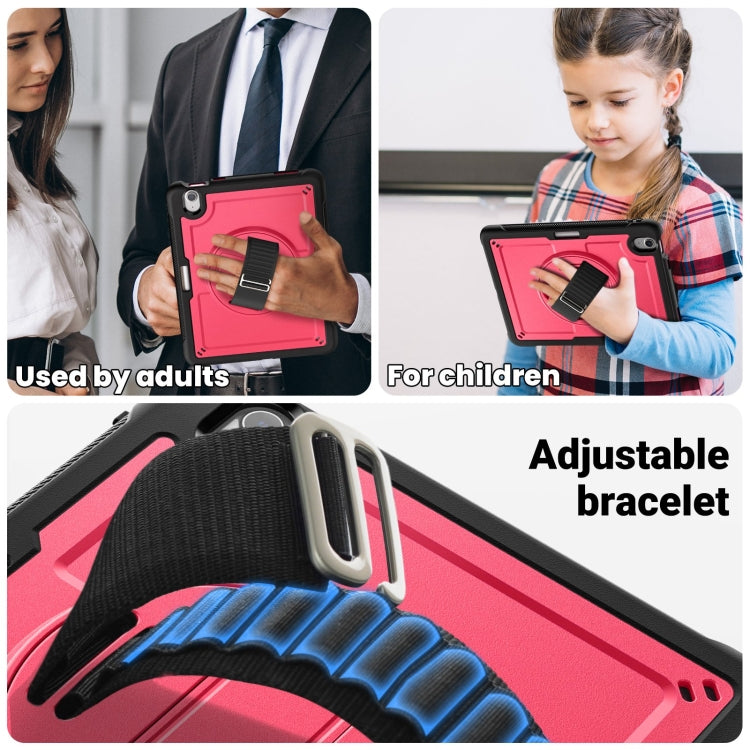 For iPad Air 11 2026 / 2025 / 2024 Honeycomb Hand Grip Turntable Stand Tablet Case