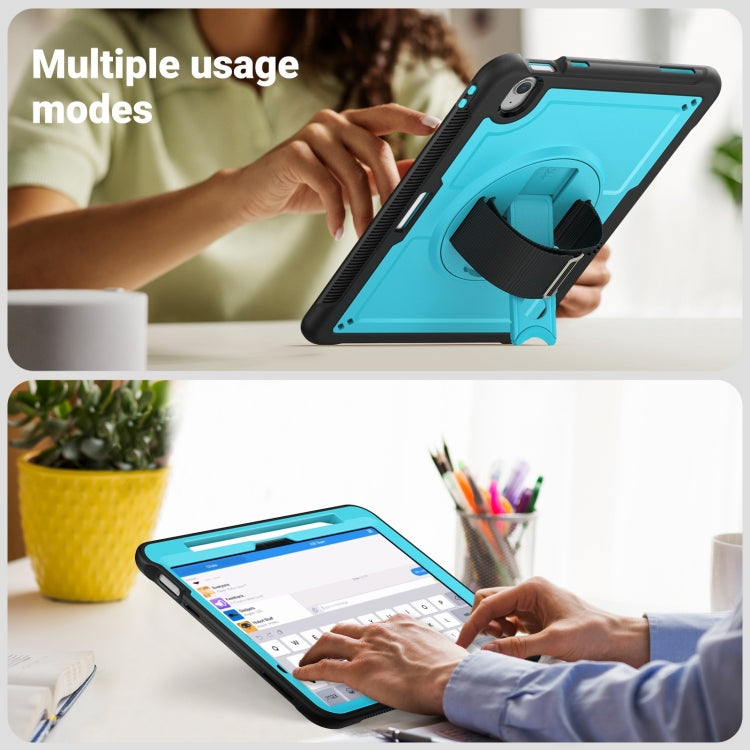 For iPad Air 11 2026 / 2025 / 2024 Honeycomb Hand Grip Turntable Stand Tablet Case