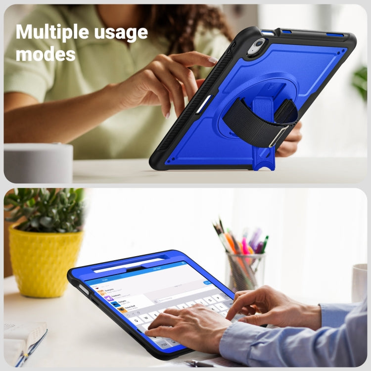For iPad Air 11 2026 / 2025 / 2024 Honeycomb Hand Grip Turntable Stand Tablet Case