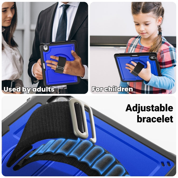 For iPad Air 11 2026 / 2025 / 2024 Honeycomb Hand Grip Turntable Stand Tablet Case