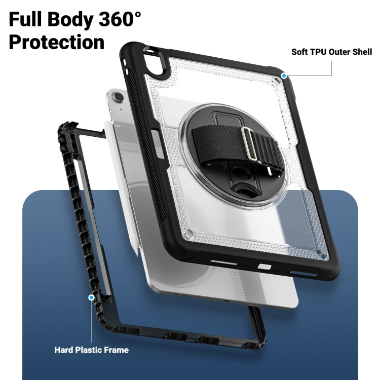 For iPad Air 11 2026 / 2025 / 2024 Honeycomb Hand Grip Turntable Stand Tablet Case