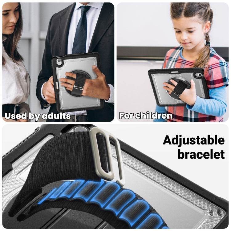 For iPad Air 11 2026 / 2025 / 2024 Honeycomb Hand Grip Turntable Stand Tablet Case